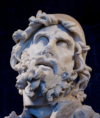Photo: Head of Odysseus made of marble probably in the 1st century A.D. 